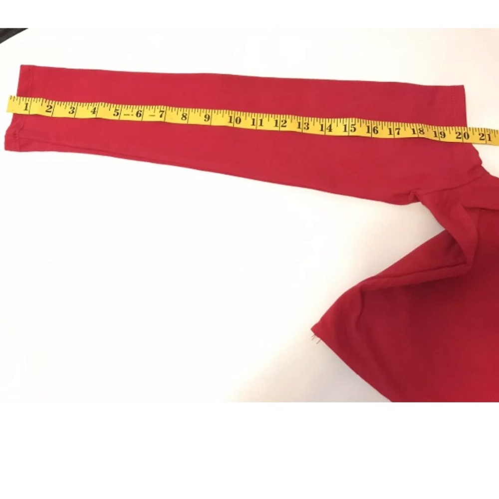 FASHION NOVA- Red Crop Top Long Sleeve - Picture 7 of 8